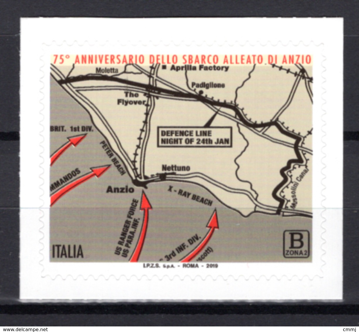 2019 -  Italia - Sbarco Alleato Di Anzio -  Mint - MNH - 2011-20:  Nuovi