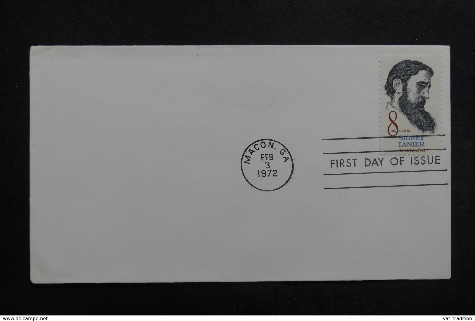 ETATS UNIS - Enveloppe FDC En 1972 - Sidney Lanier - L 40052 - 1971-1980