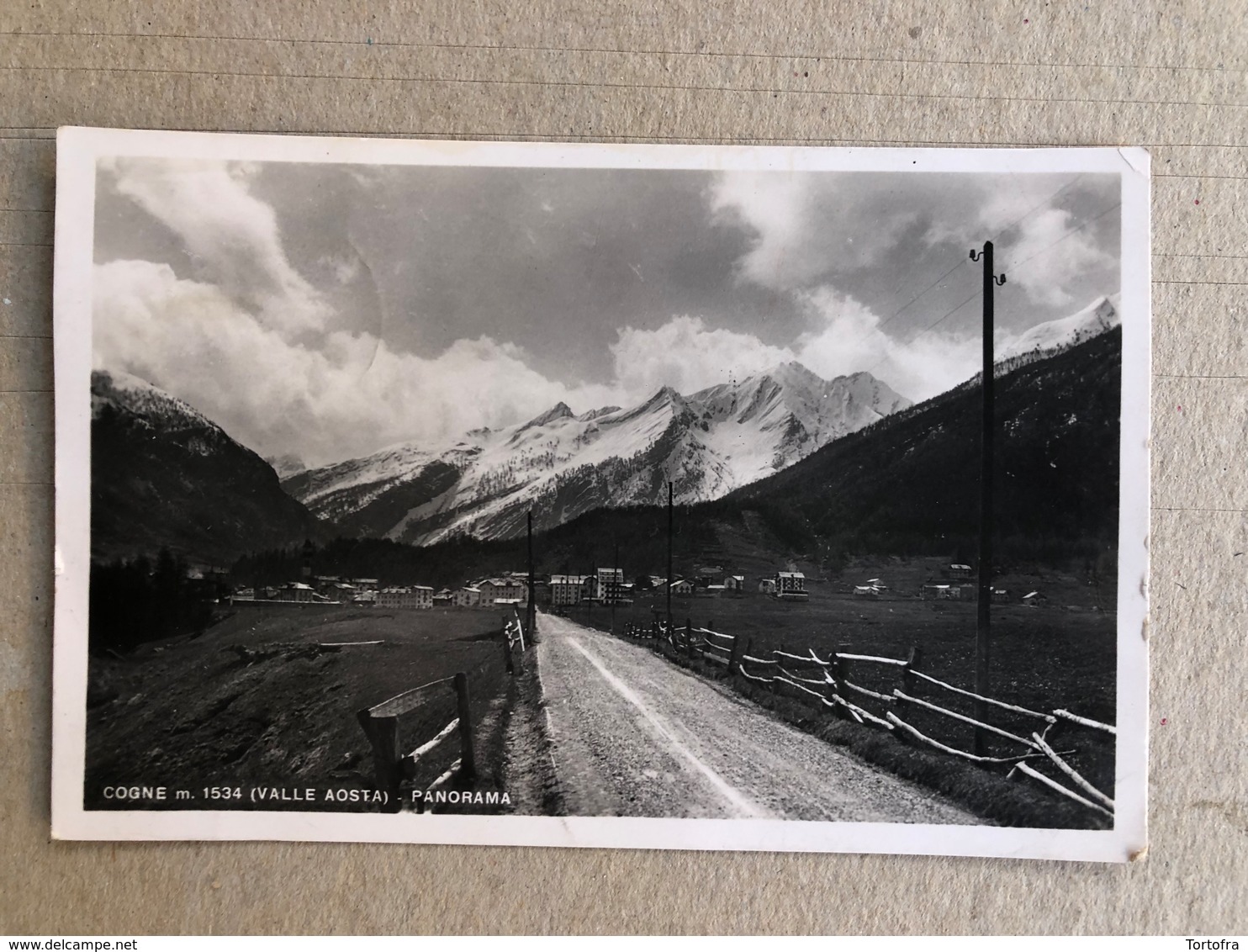 COGNE (VALLE D'AOSTA) PANORAMA 1948 - Altri & Non Classificati