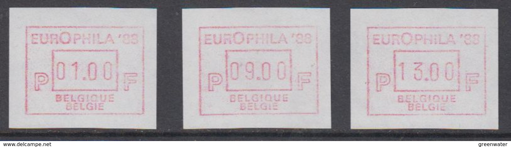 Belgie 1988 Frama / Europhila '88 3w ** Mnh (44303) - Europese Gedachte