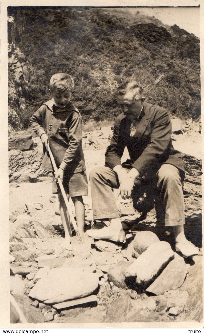 SAINT-JEAN-LE-THOMAS SCENE DE PLAGE CARTE PHOTO - Other & Unclassified