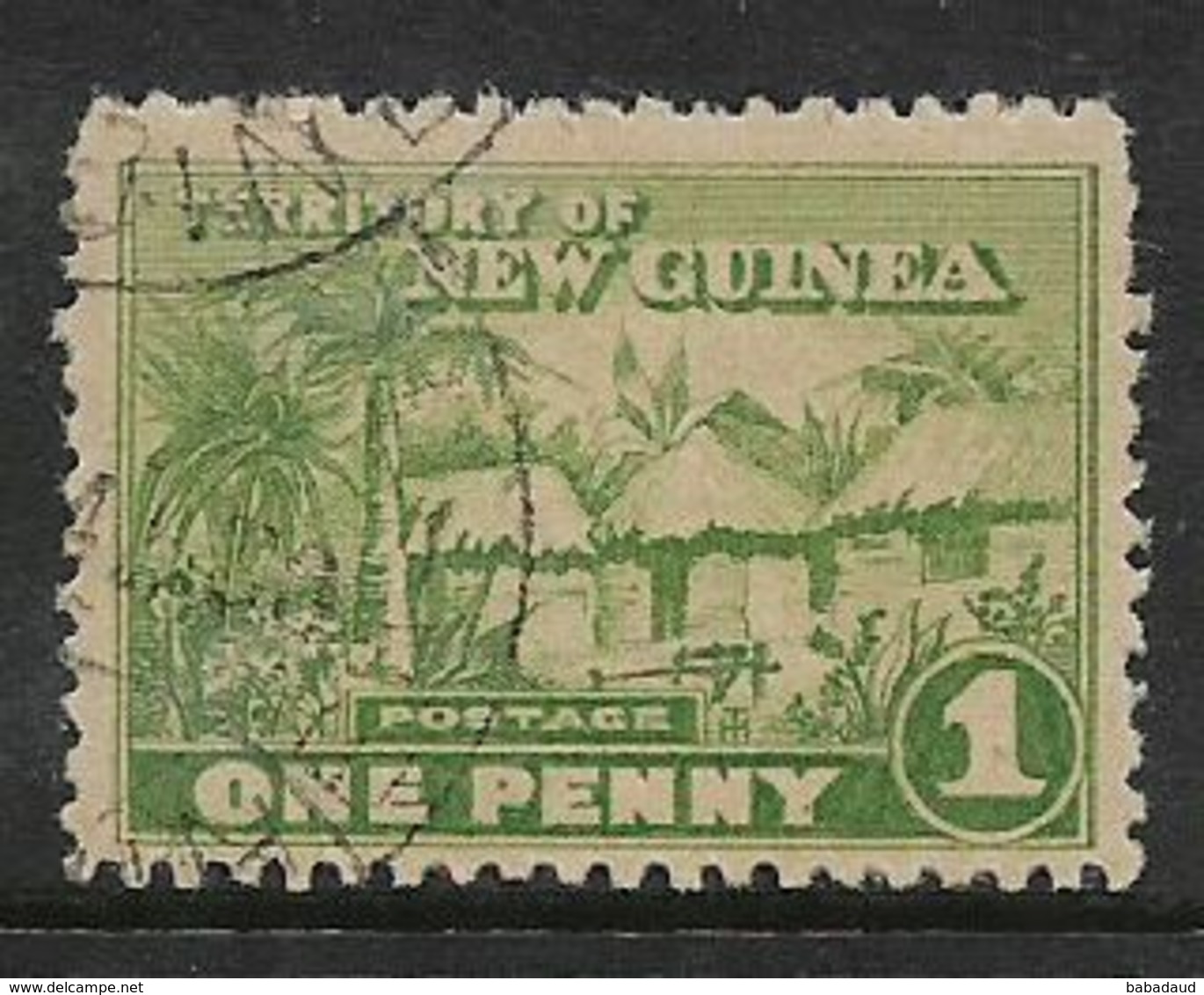 New Guinea, GVR, 1925, 1d Green, Used, - Papua Nuova Guinea