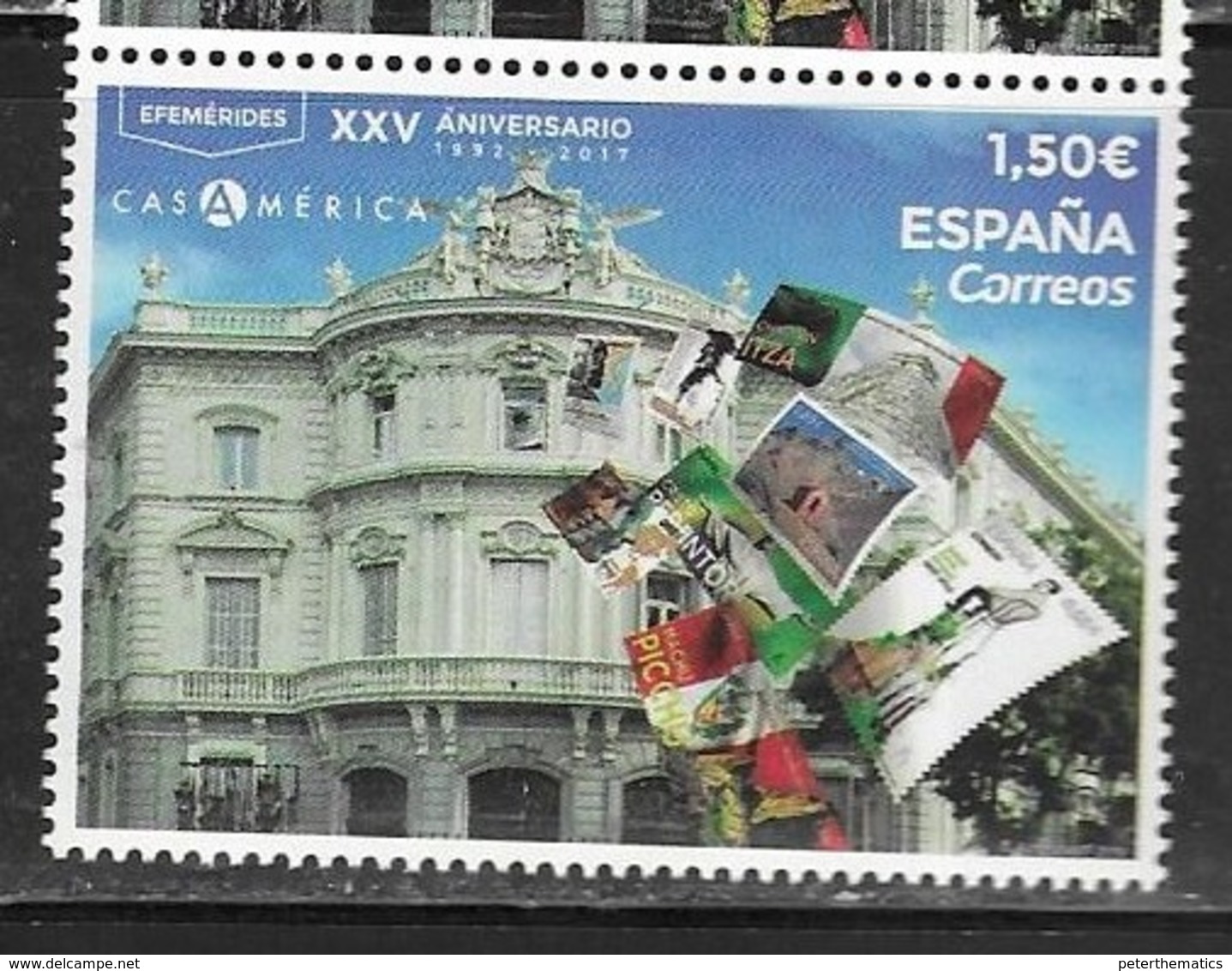 SPAIN, 2019, MNH,ARCHITECTURE, CASA DE AMERICA, STAMPS ON STAMPS, CULTURE, 1v - Other & Unclassified