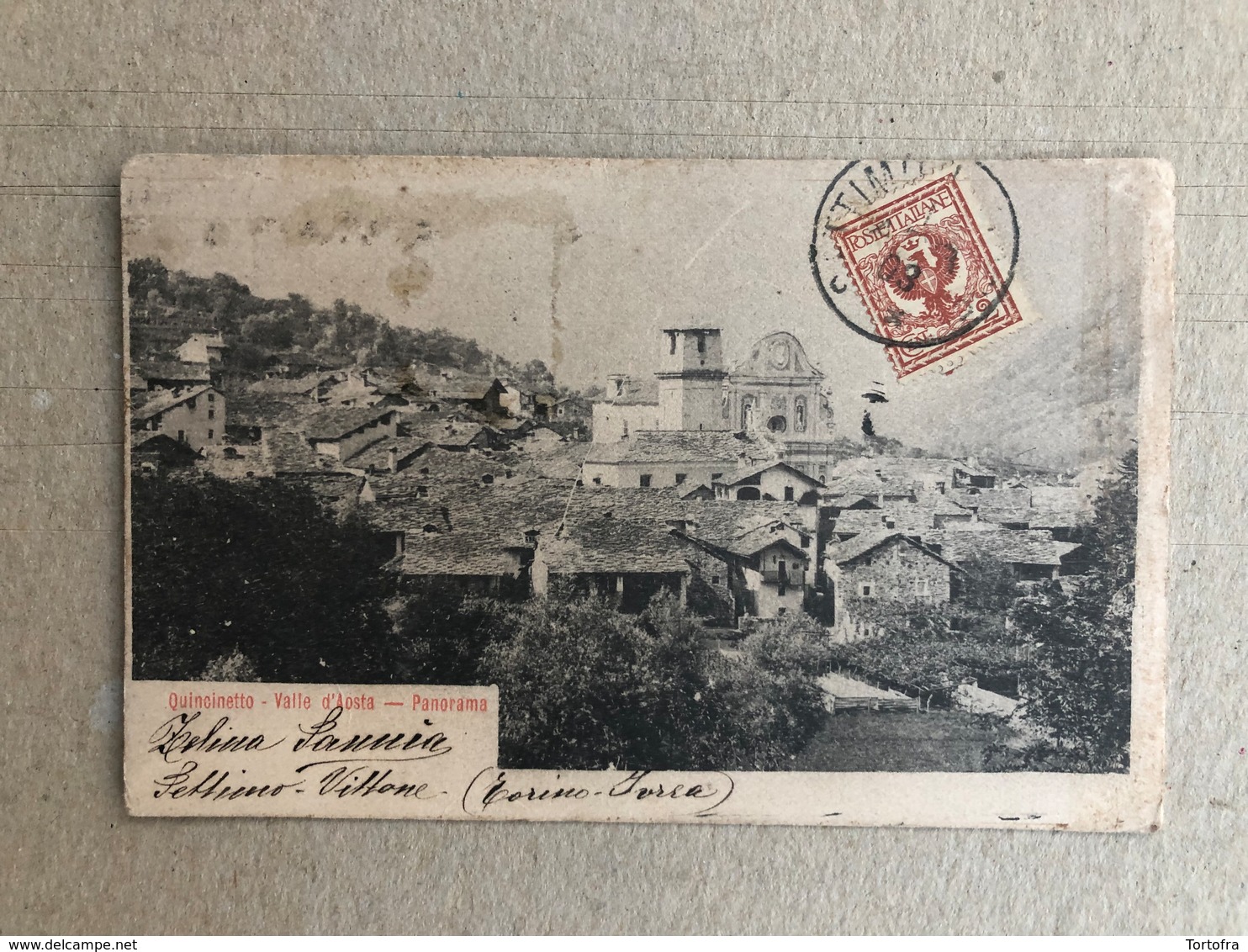 QUINCINETTO PANORAMA (VALLE D'AOSTA)   1903 - Altri & Non Classificati