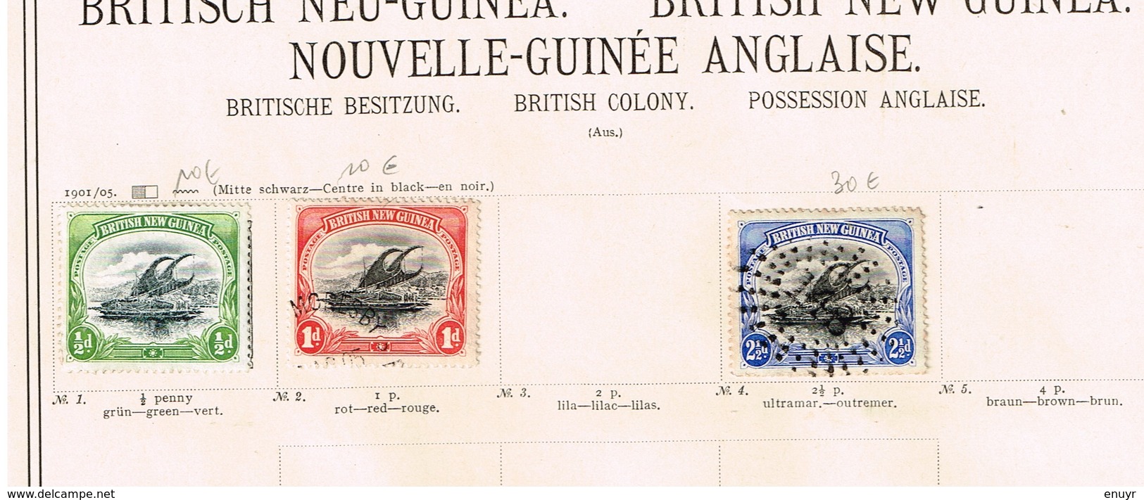 Colonies Et Territoires Britanniques Ancienne Collection Sur Feuilles D'époque - Collections (sans Albums)