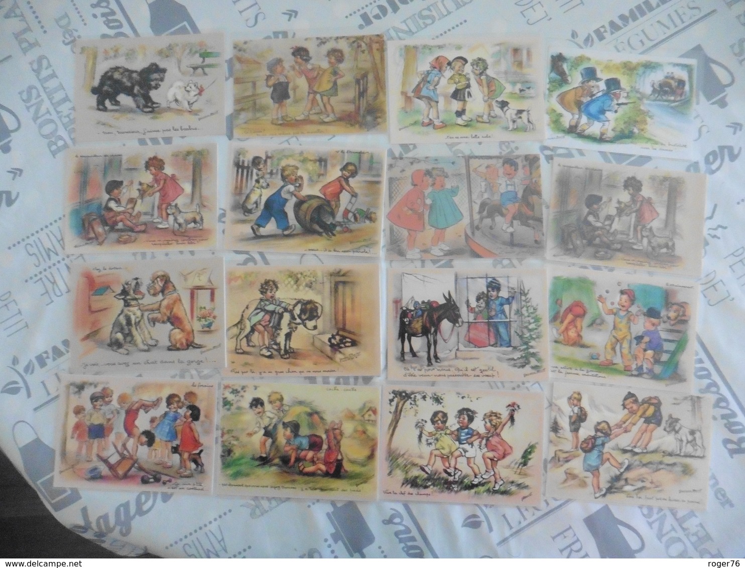 LOT  DE  71  CARTES  GRAVURES DE GERMAINE   BOURET - 5 - 99 Cartes