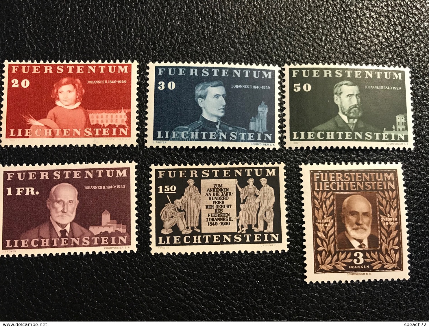 FL 1940 Zumstein-Nr. 151 - 156 ** Postfrisch - Unused Stamps