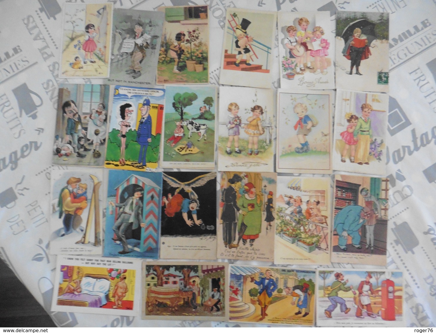 LOT  DE  370  CARTES  POSTALES    HUMOUR - 100 - 499 Cartes