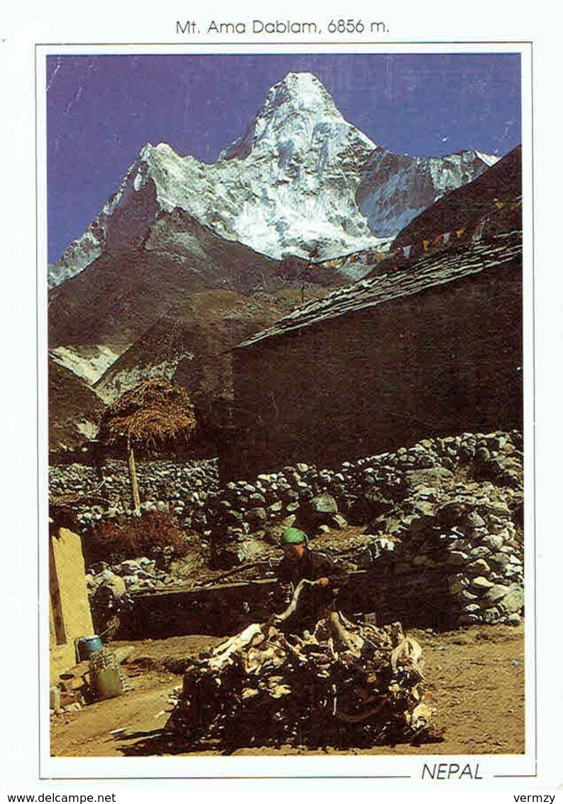 Mt AMA DABLAM From Thyangboche - Népal