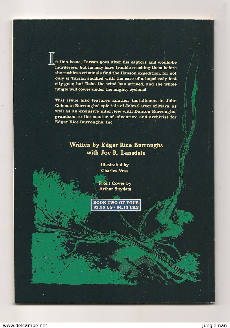 Tarzan The Lost Adventure Vol 1 N° 2 - Roman - Dark Horse Comics - En Anglais - Février 1995 - John Carter En BD - TBE - Altri & Non Classificati
