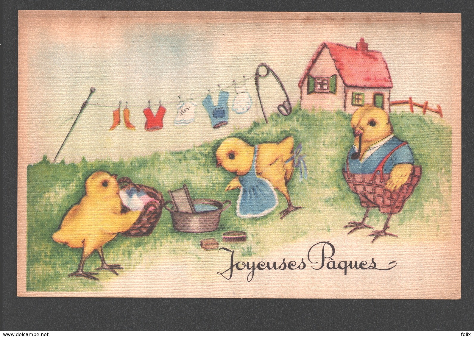 Fantaisie / Fantasy / Fantasie - Dressed Easter Chick / Gekleed Paaskuiken / Poussin Habillé - Pasen