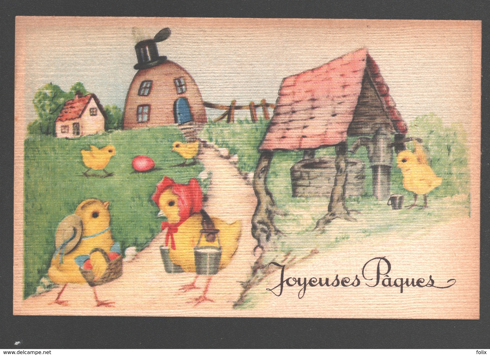 Fantaisie / Fantasy / Fantasie - Dressed Easter Chick / Gekleed Paaskuiken / Poussin Habillé - Pâques