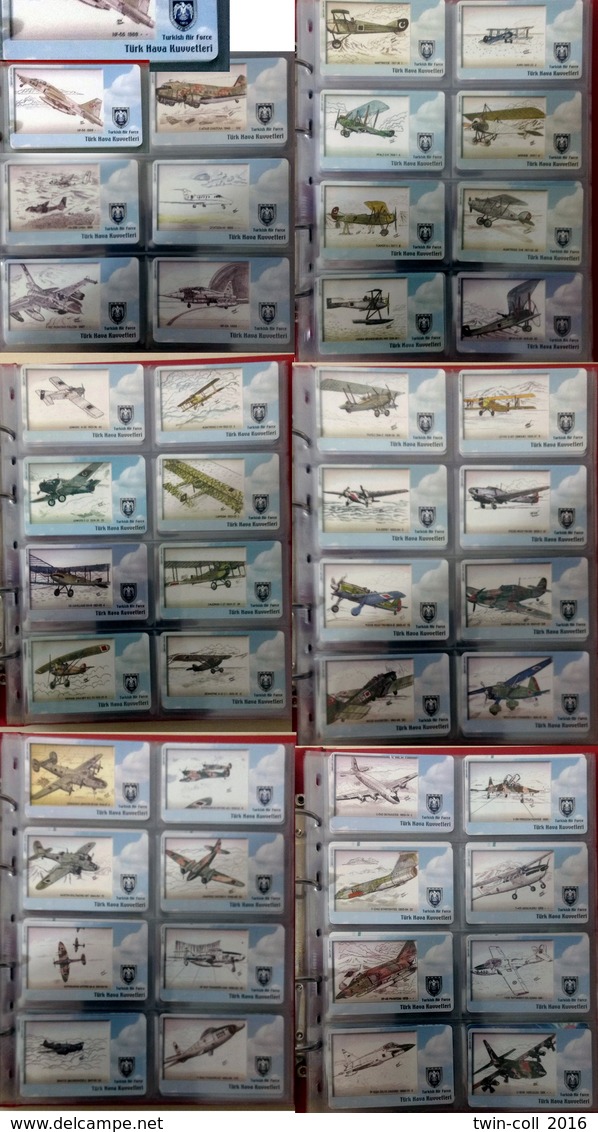 Aviation Smart ( With Chipset )phonecards From Turkey 47 Different - Avions