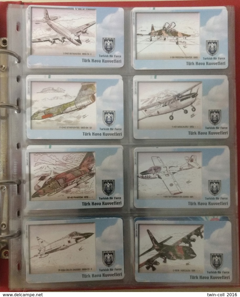 Aviation smart ( With chipset )phonecards from Turkey 47 Different