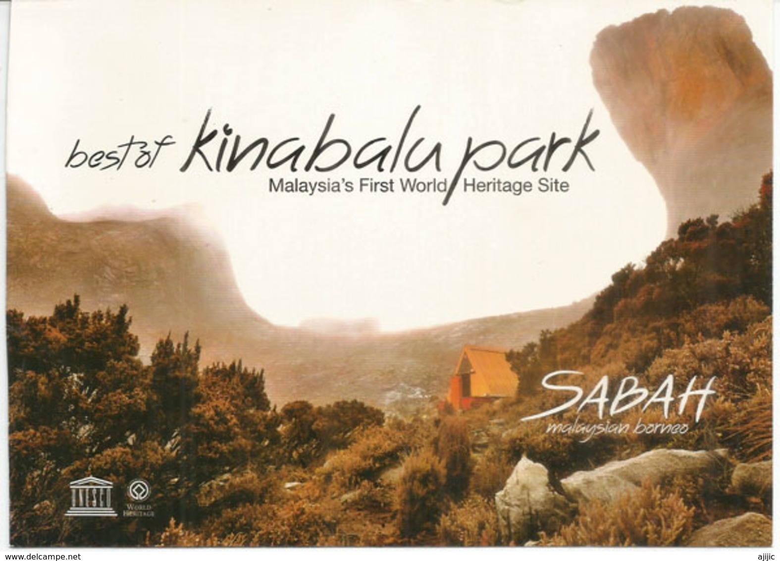 Best Of Kinabalu Park, Carte De Borneo. Unesco World Heritage - Malaysia