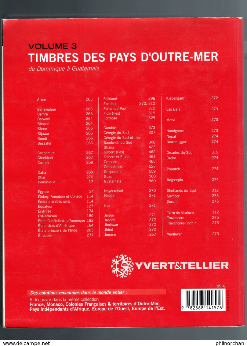 Catalogue Outre-mer Yvert Et Tellier 2006 Volume 3 D'occasion Dominique à Guatémala  5 € - Otros & Sin Clasificación