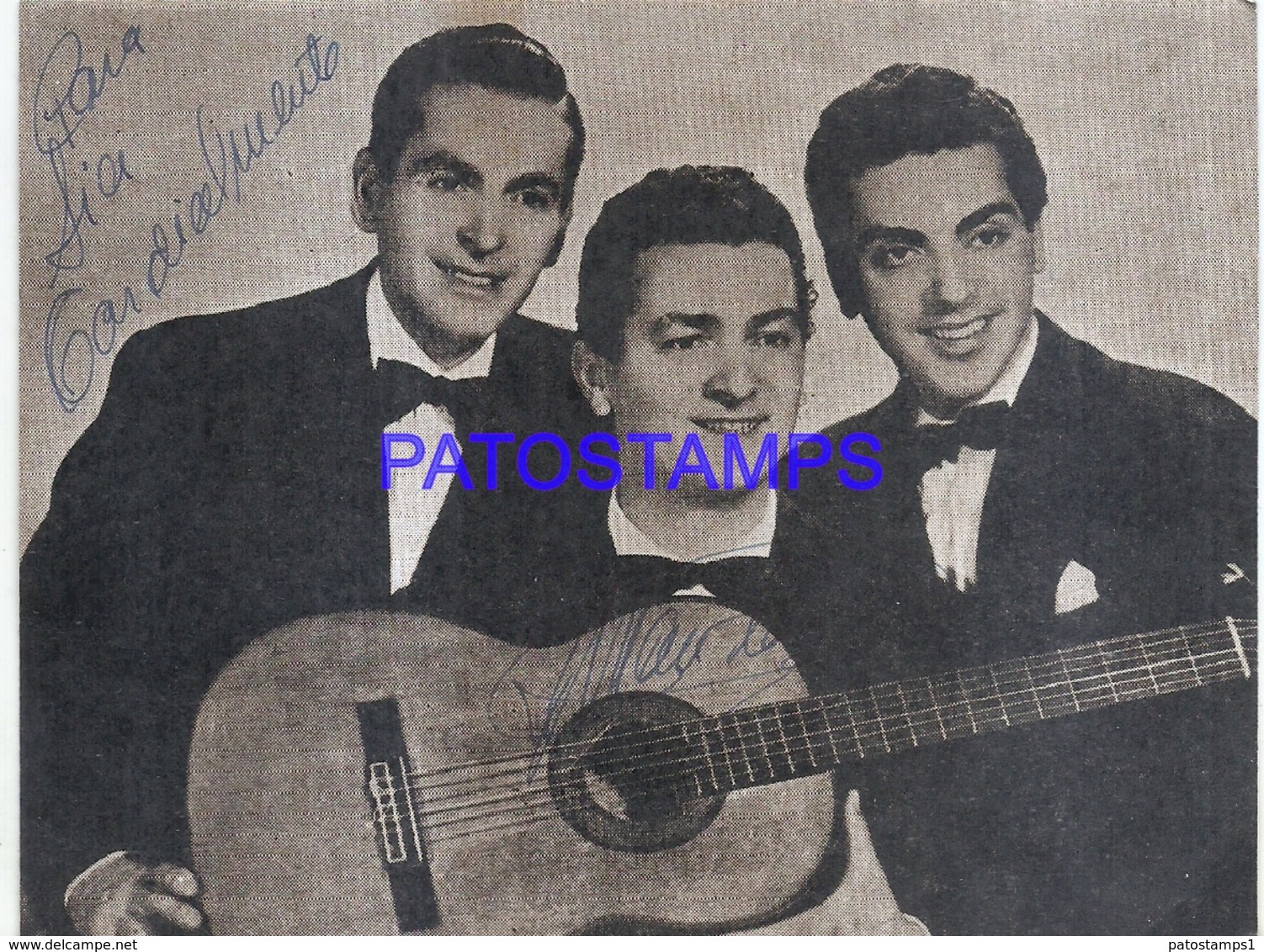 118308 ARGENTINA ARTIST LOS LUCEROS SINGER AUTOGRAPH NO POSTAL POSTCARD - Artistes