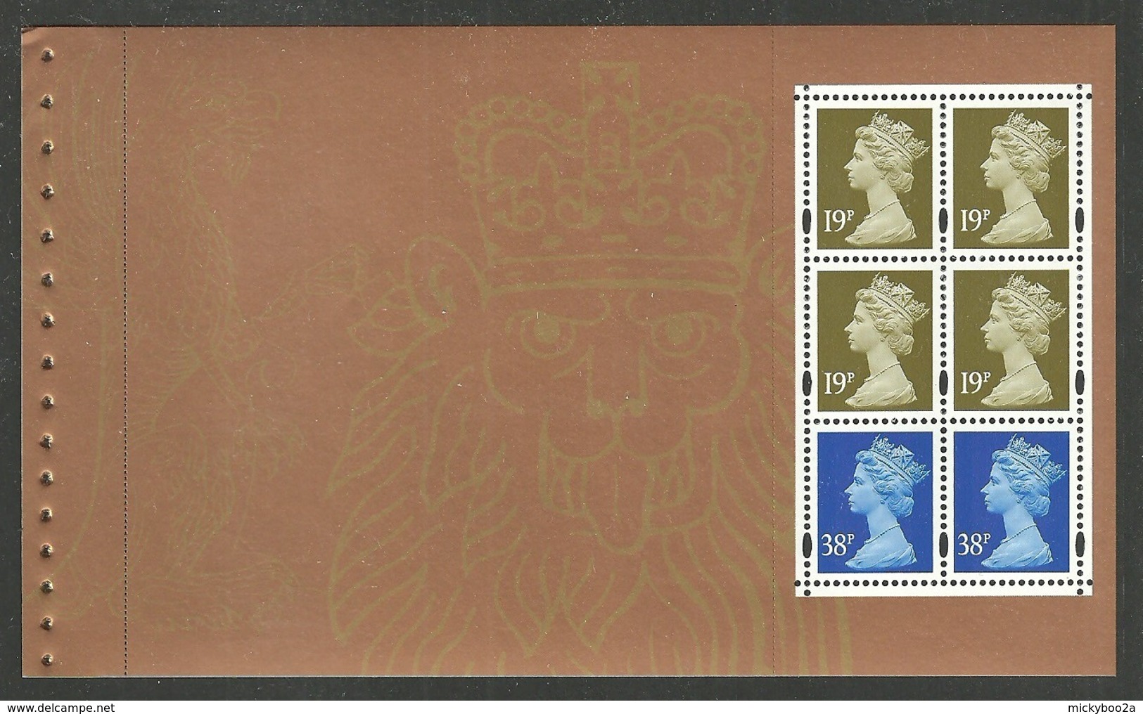GB 2000 PRESTIGE BOOKLET SPECIAL BY DESIGN MACHIN MIXED VALUES BOOKLET PANE MNH - Unused Stamps