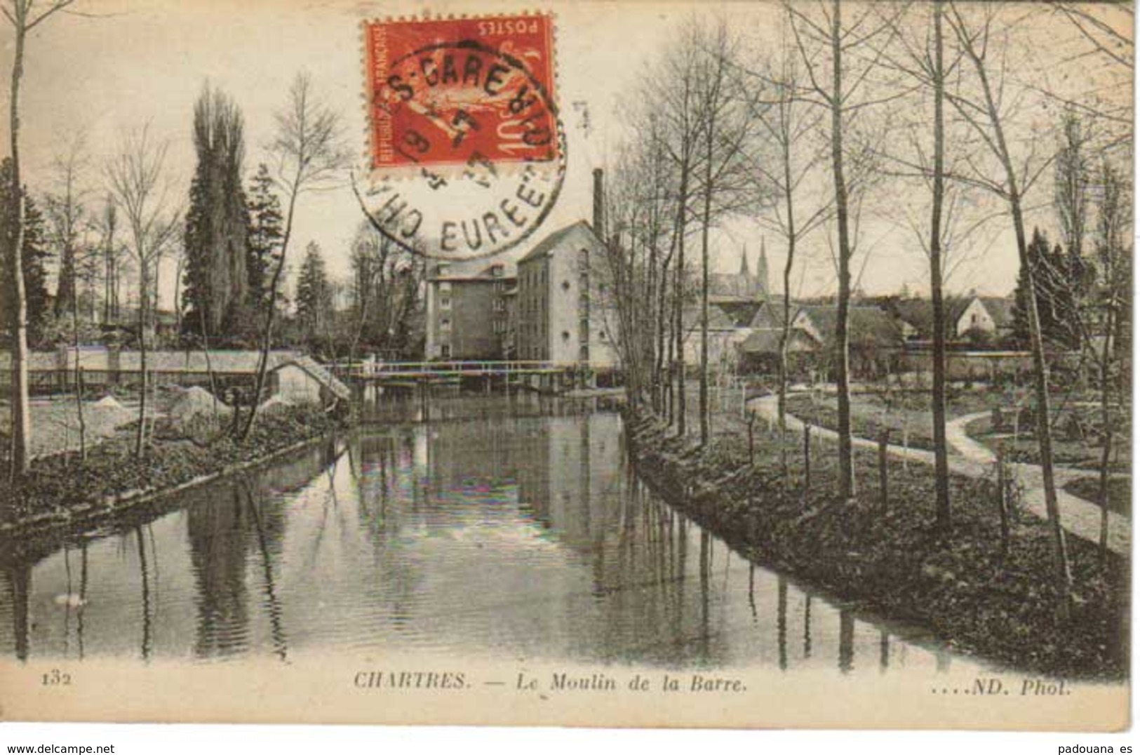 AB454 28 CHARTRES LE MOULIN DE LA BARRE CANAL ? - - Chartres