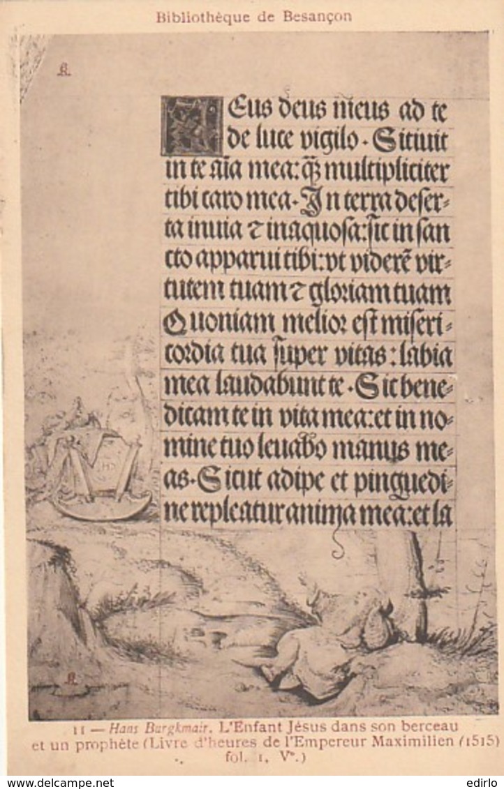 *** 25  ***  Bibliotheque De Besançon  - Hans Burgkmair  L'enfant Jésus ...  ...  Neuve Excellent état - Besancon
