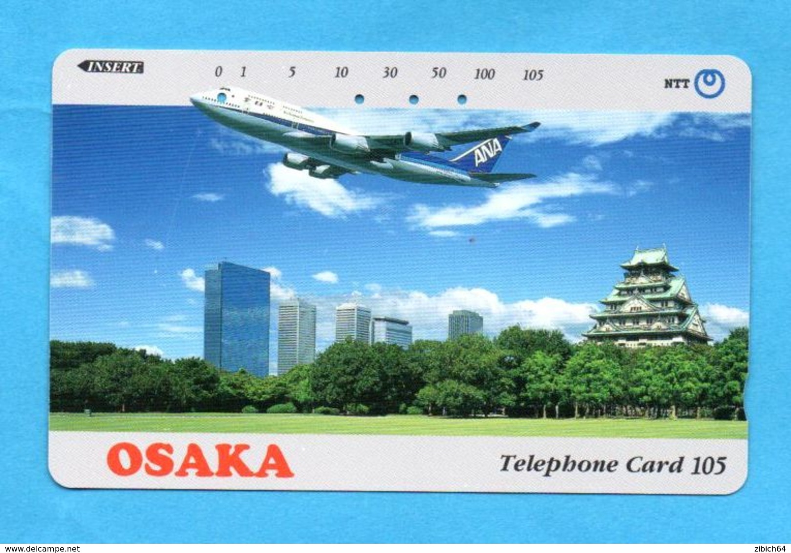 JAPAN Used Phonecard NTT - Avions