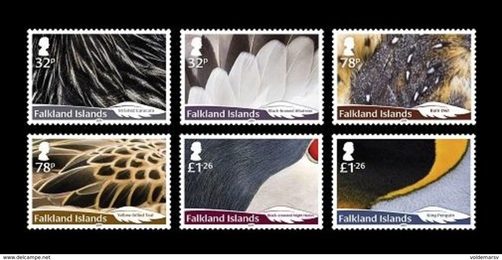 Falkland Islands 2019 Mih. 1398/403 Fauna. Feathers Of Local Birds MNH ** - Islas Malvinas