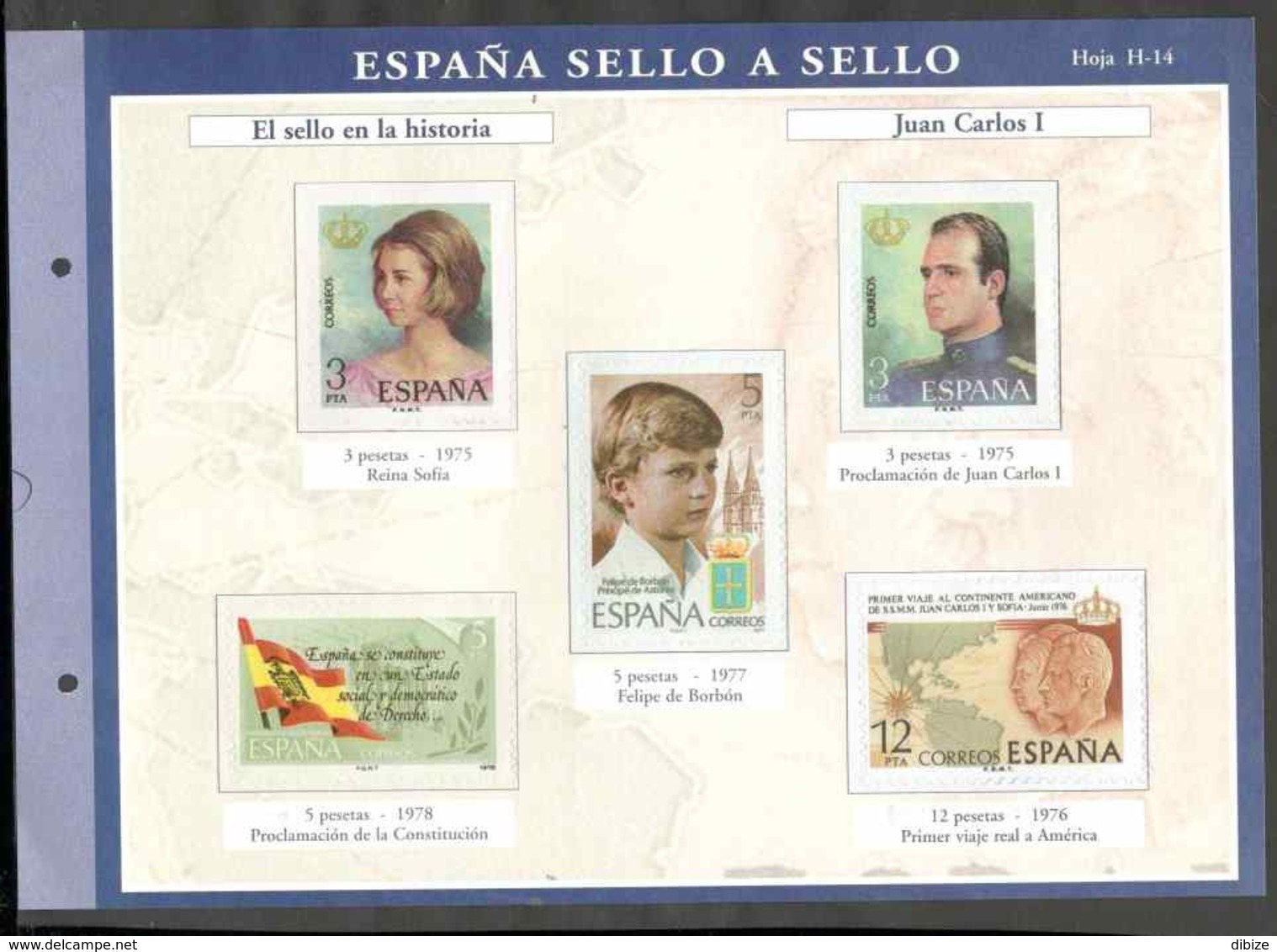 España sello a sello. Colección limitada  numerada. 18 entregas El País. N° 3 a 6. 8 a 14. 33 a 35. 48 a 51. Reproducion