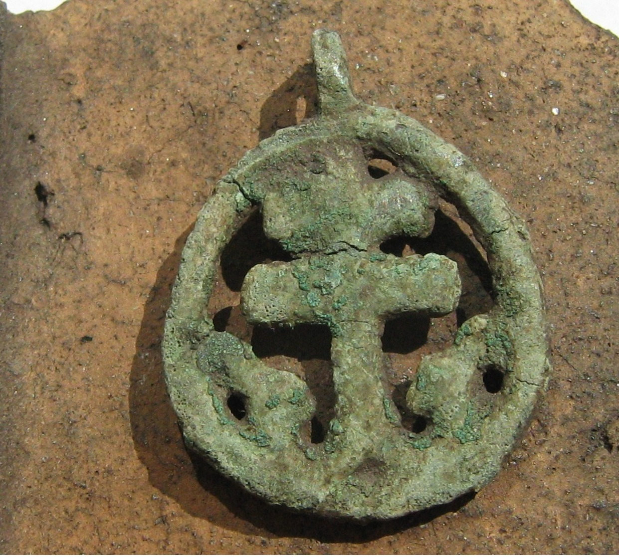 Ancient Vikings Bronze Amulet Pendant 10-13th Century - Archeologia