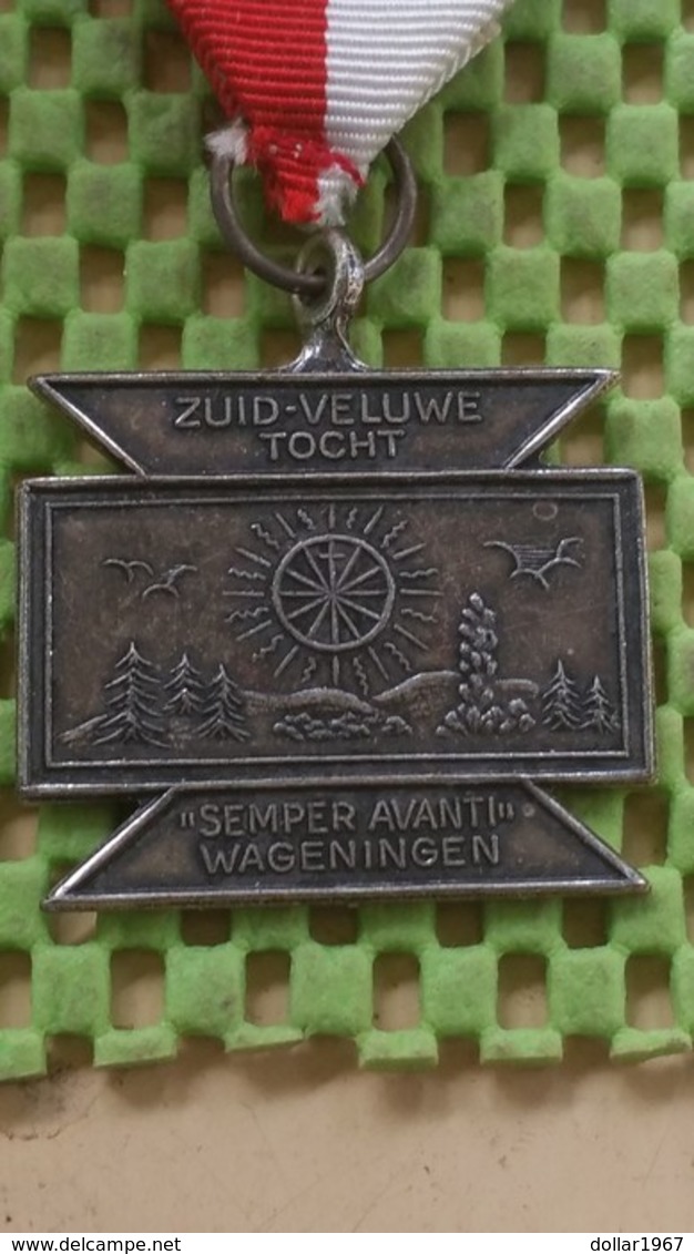 Medaille :Netherlands  - Zuid Veluwe Tocht "Semper Avantie"Wageningen  / Vintage Medal - Walking Association - Andere & Zonder Classificatie