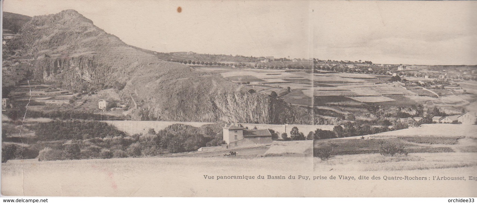 CPA Précurseur Vue Panoramique Du Bassin Du Puy, Prise De Viaye ... : L'Arbousset, Espaly, Saint-Michel D'Aiguilhe ... - Sonstige & Ohne Zuordnung