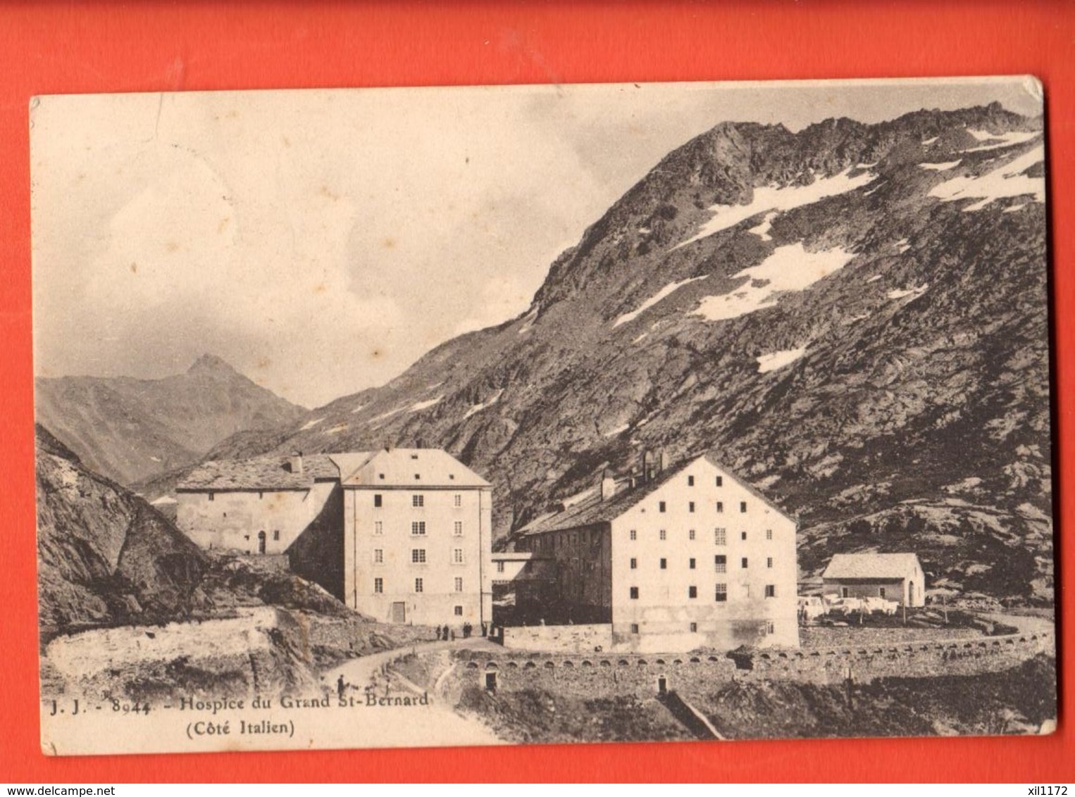 TSO-08 Hospice Du Grand St.-Bernard Du Côté Italien. Cachet Liddes, Jullien 8944 - Liddes