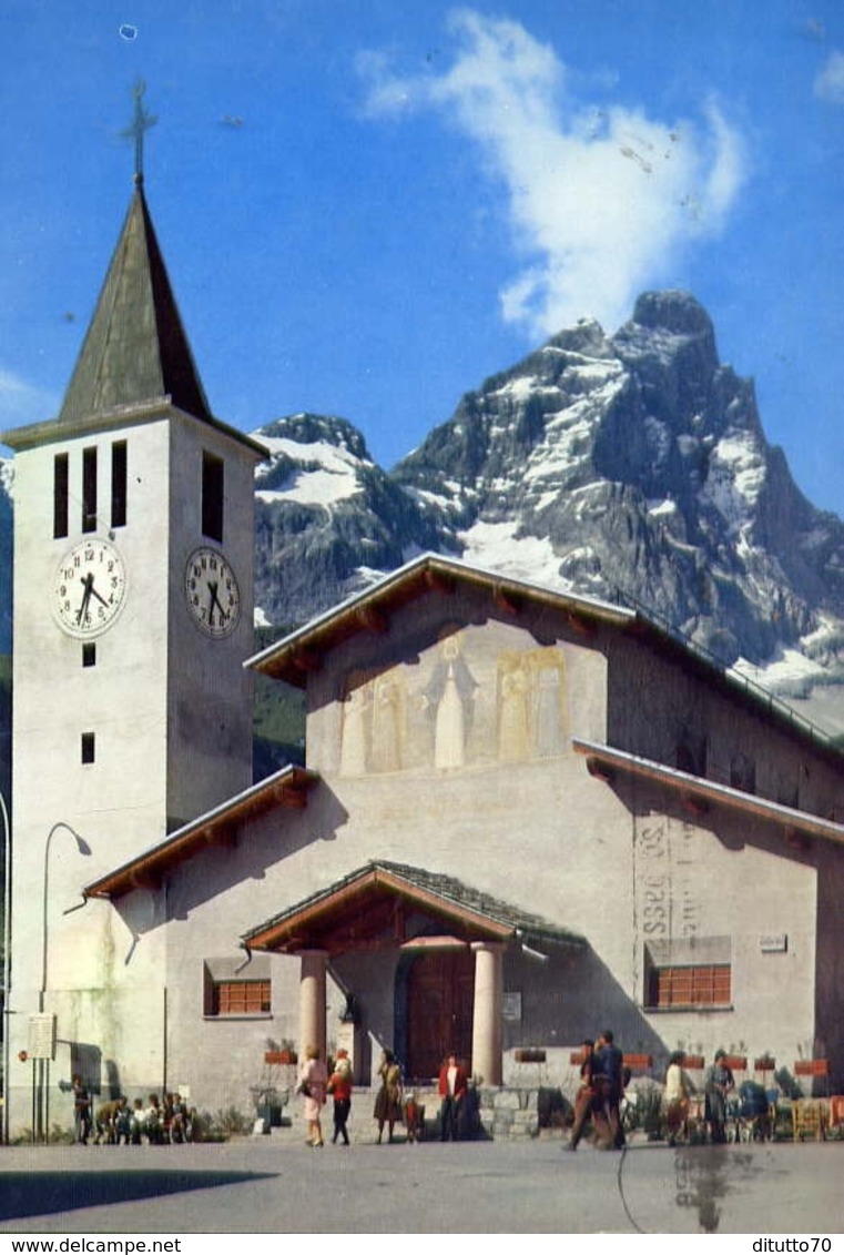 Cervinia - Breuil - La Chiesetta E Sfondo Monte Cervino -formato Grande Viaggiata – E 13 - Aosta