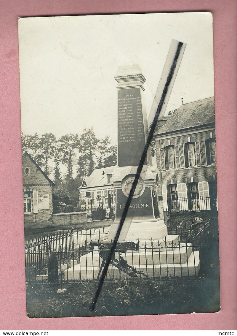 Carte Photo - Monument  Aux Morts  -  Ailly Le Haut Clocher   -( Photo Dumont Pont Rémy ) - Ailly Le Haut Clocher