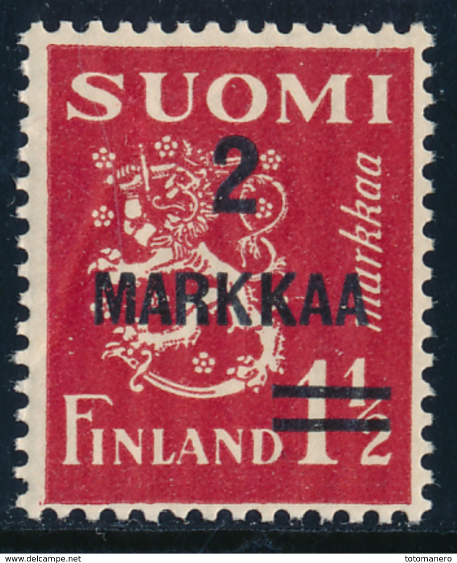 FINLAND 1931 Definitive Lion Surcharged, MI 202**MNH - Nuovi