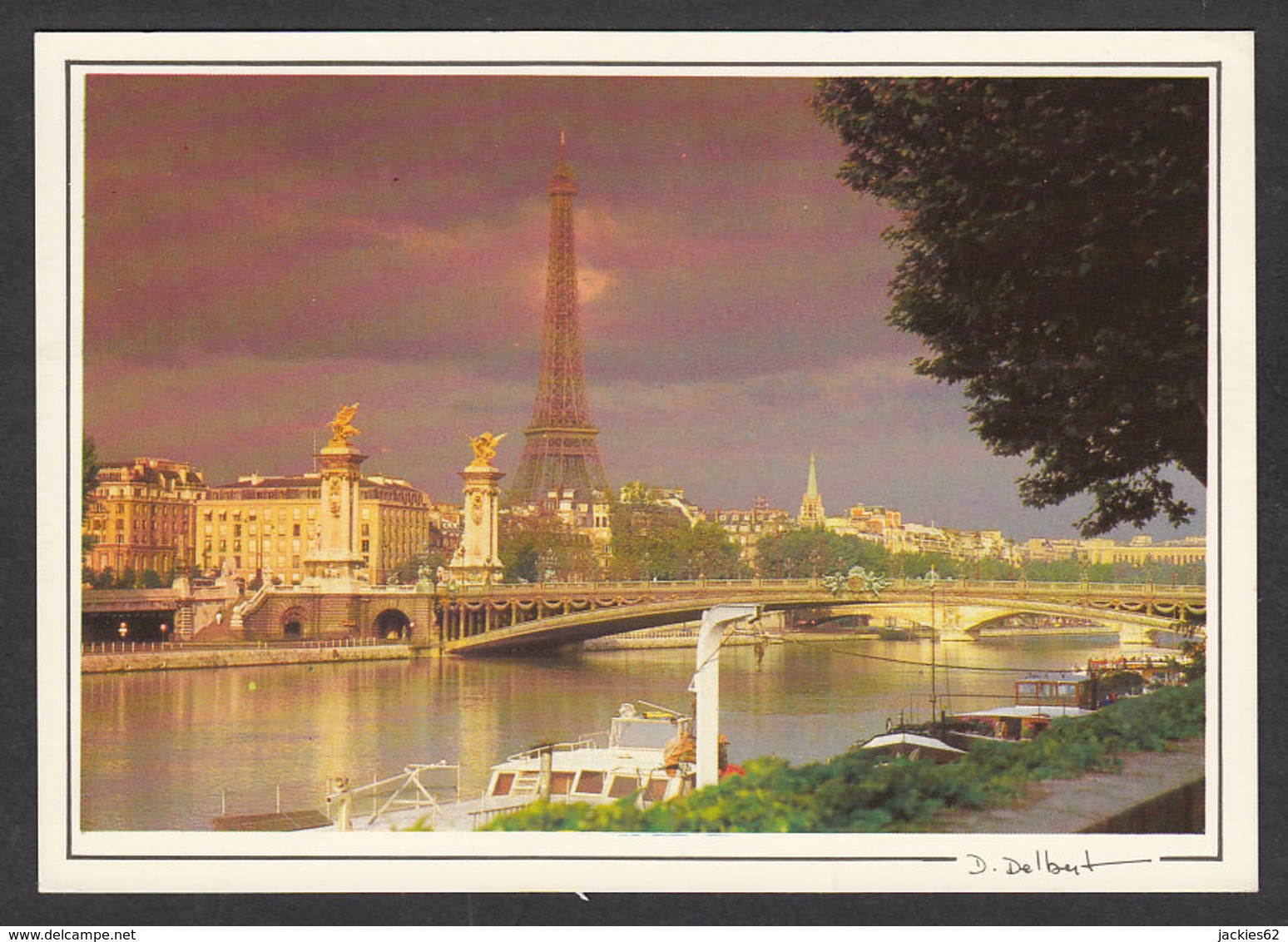 94219/ Photographe D. DELBERT, *Paris, Le Pont Alexandre III Et La Tour Eiffel* - Autres & Non Classés