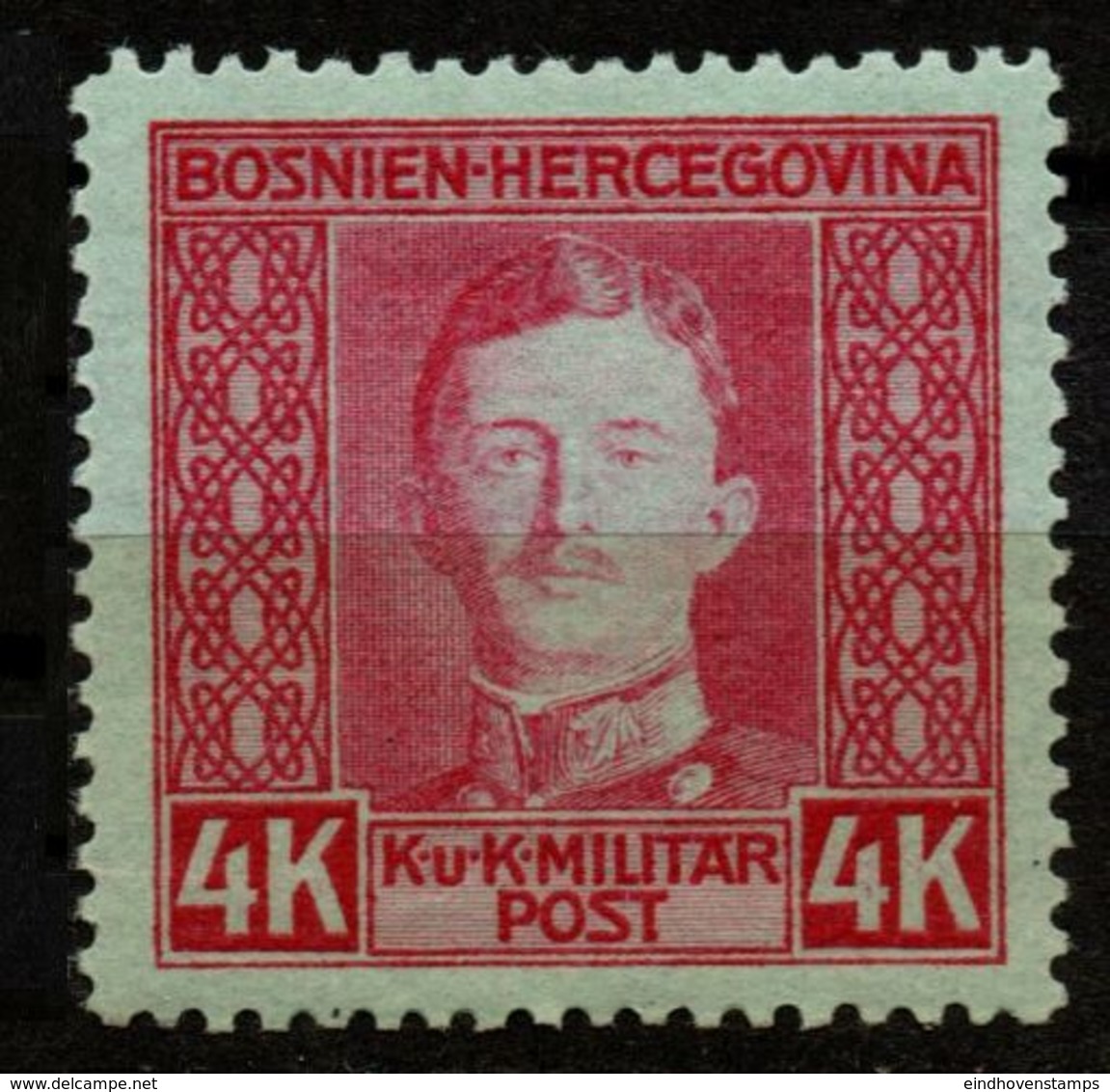 Bosna Hercegovina, Austrian Period, 1917, 4 Kr MH 1 Value, See Scan - Bosnia Erzegovina