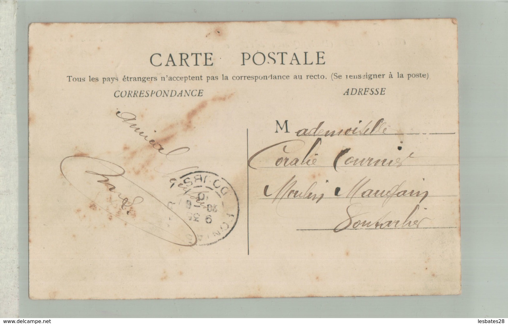 CPA 25  OYE Et PALLET (Doubs) Quartier De L'Eglise   (Vve Karrer édit. Dôle)  -Aout 2019 51 - Other & Unclassified