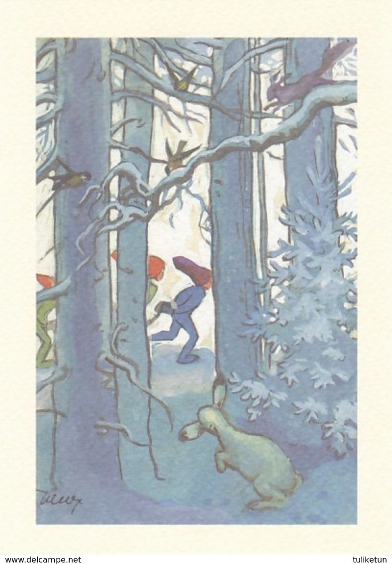 Postal Stationery - Birds - Bullfinches - Elves - Winter Landscape - Red Cross 2003 - Suomi Finland - Postage Paid - Entiers Postaux