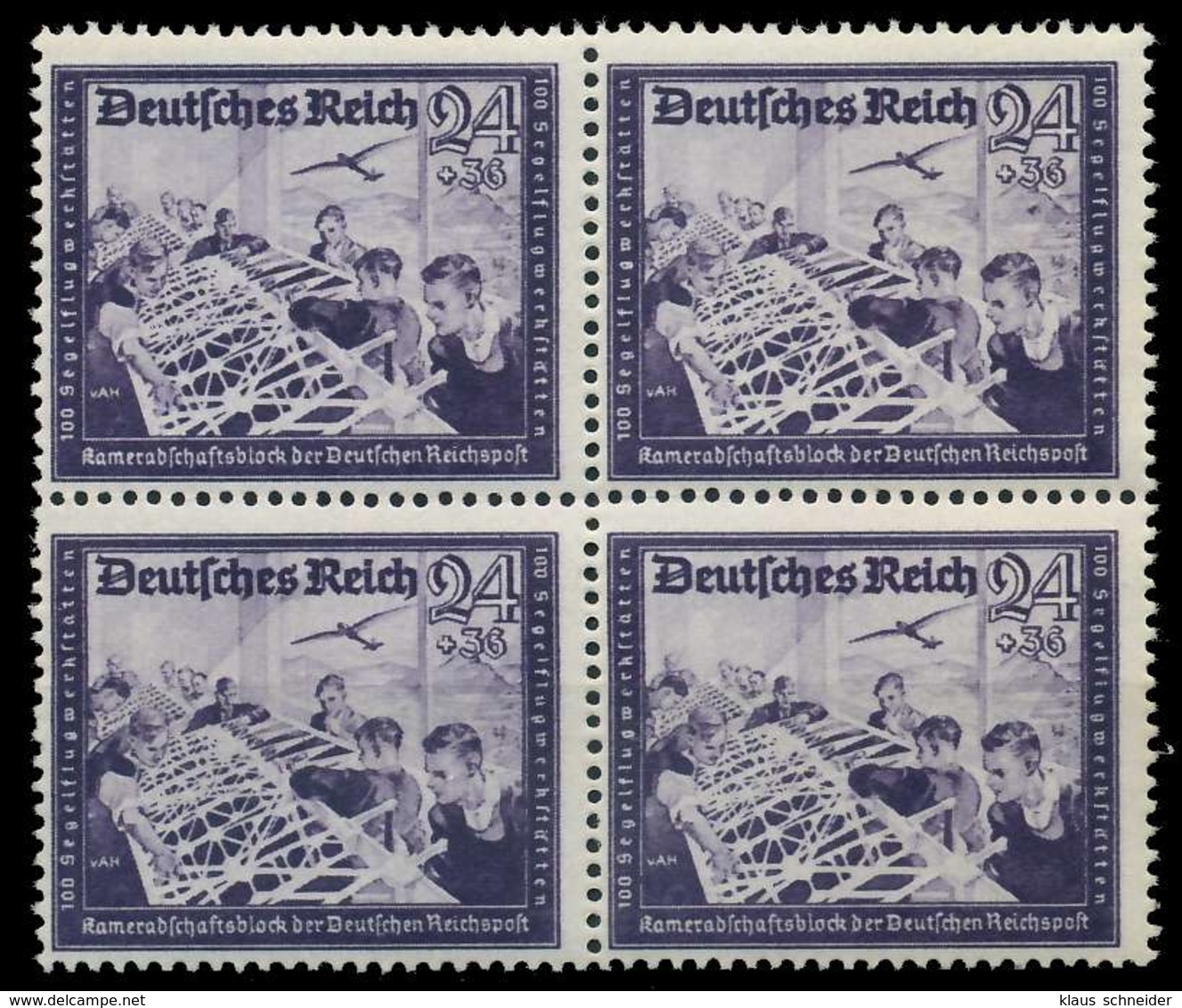 DEUTSCHES REICH 1944 Nr 893 Postfrisch VIERERBLOCK X8B0632 - Ungebraucht