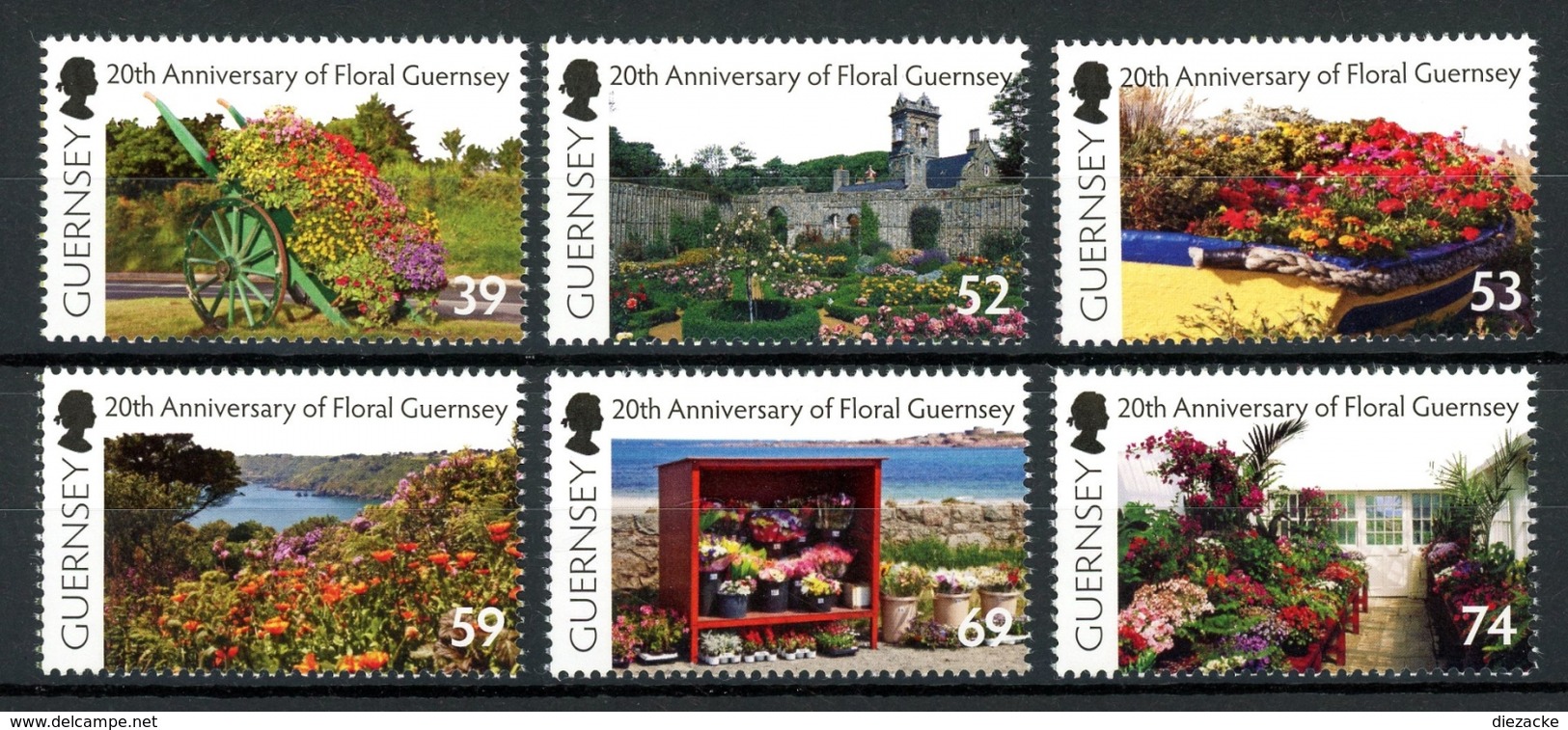 Guernsey MiNr. 1394-99 Postfrisch MNH Blumen (RS1558 - Guernsey