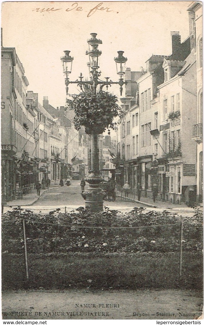 CPA - Namur - Namur Fleuri - Rue De Fer  1907 - Namur