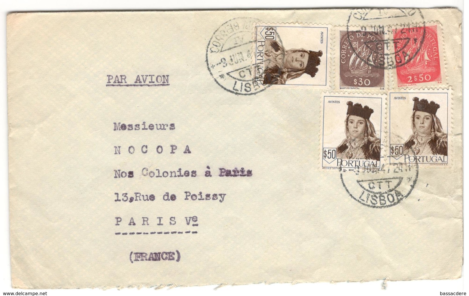 21216 - De LISBOA Pour La France - Lettres & Documents