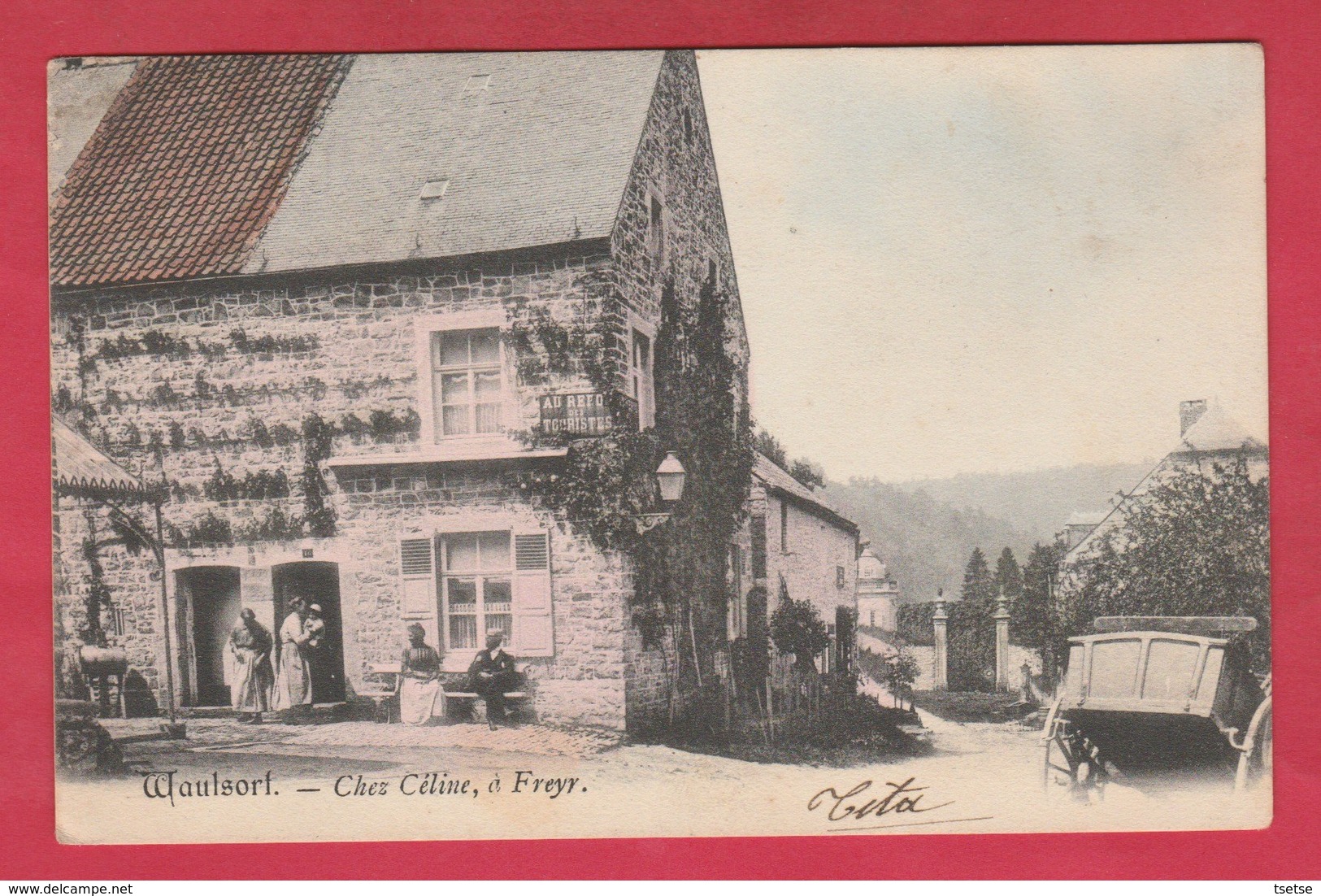 Waulsort - Chez Céline, à Freyr ... " Au Repos Des Touristes "  - 1906 ( Voir Verso ) - Hastière