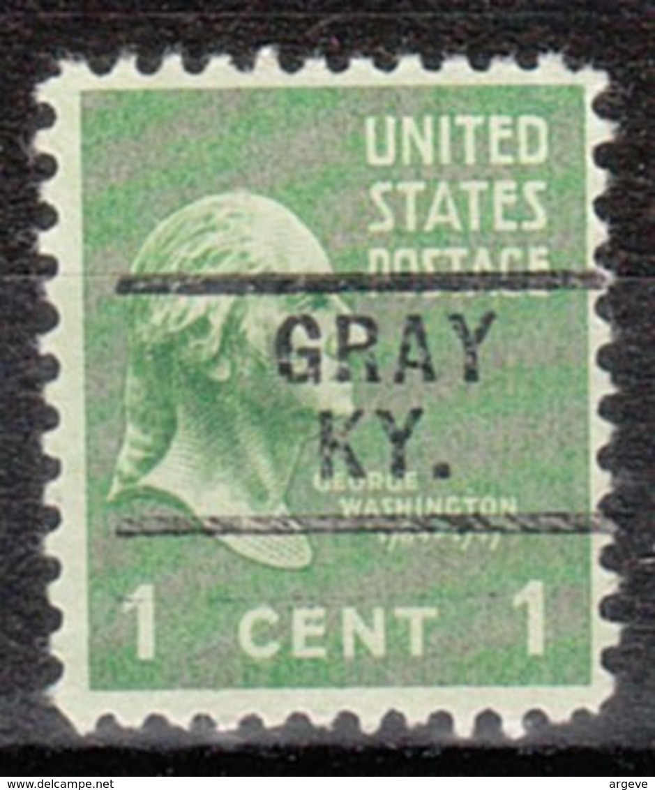 USA Precancel Vorausentwertung Preo, Locals Kentucky, Gray 729 - Vorausentwertungen