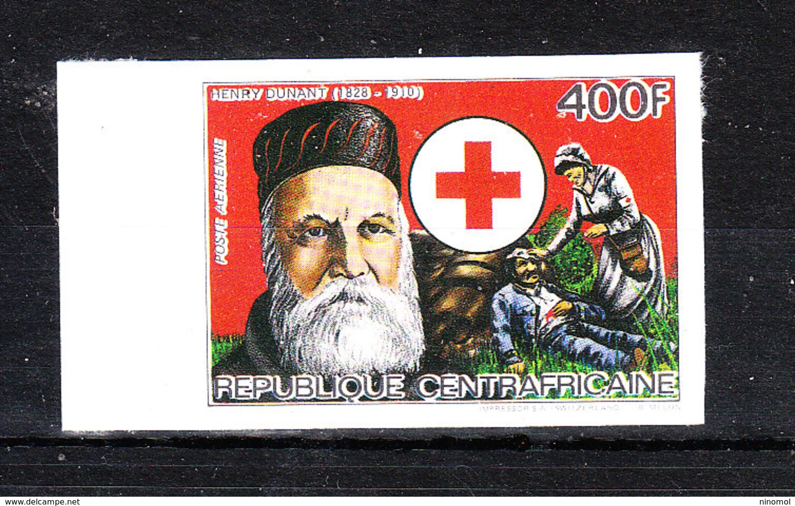Centrafricaine  - 1984. Dunant, Soccorso Medico Croce Rossa. Red Cross, Medical Rescue. MNH Imperf. RARE - Croce Rossa