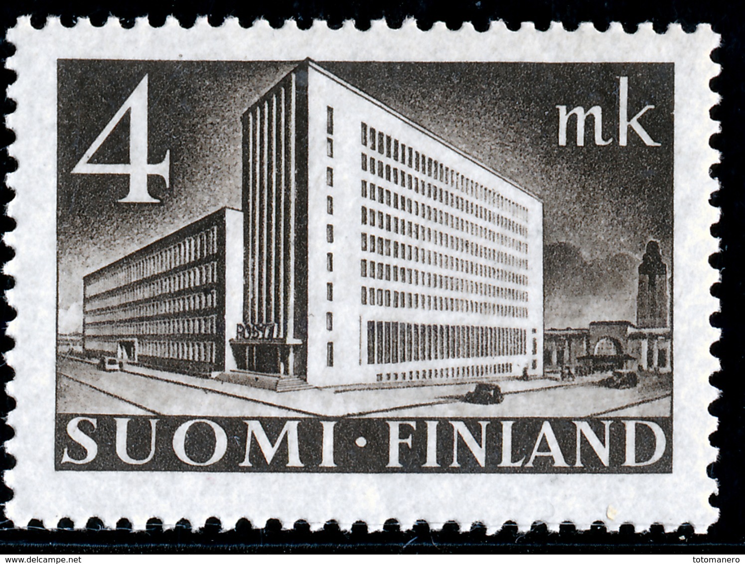 FINLAND 1930-1948 Definitive 4MK Brown, MI 221**MNH - Nuovi