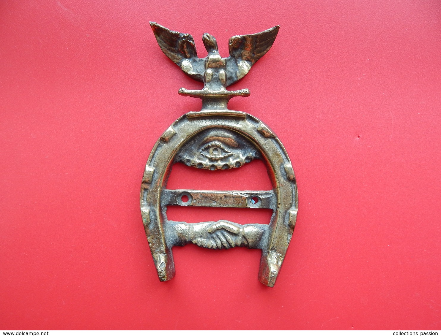 Bronze , Ornement Franc Maçonnique , 230 Gr , 135 X 85 Mm , Frais En Suivi Fr 8.55 € - Bronzes