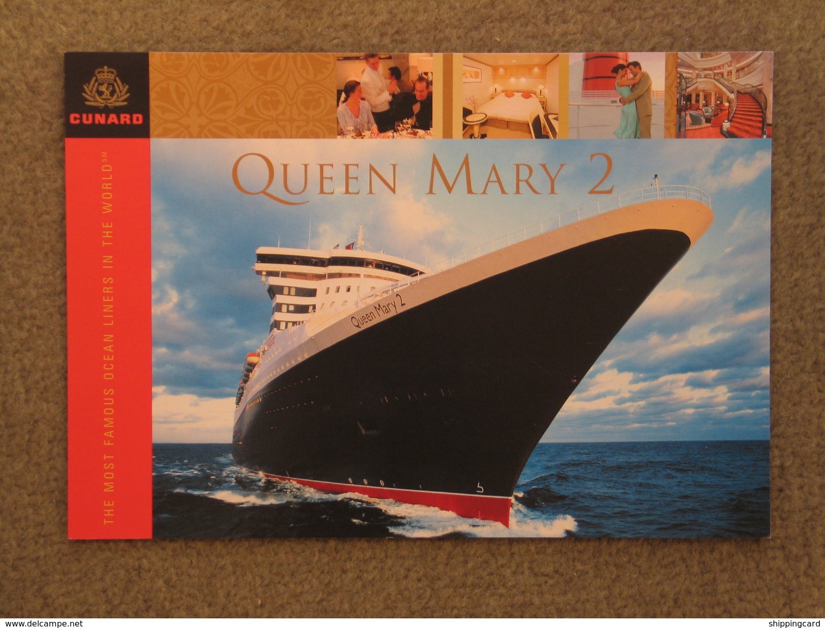 CUNARD QUEEN MARY 2 (QM2) LARGE CARD - Steamers