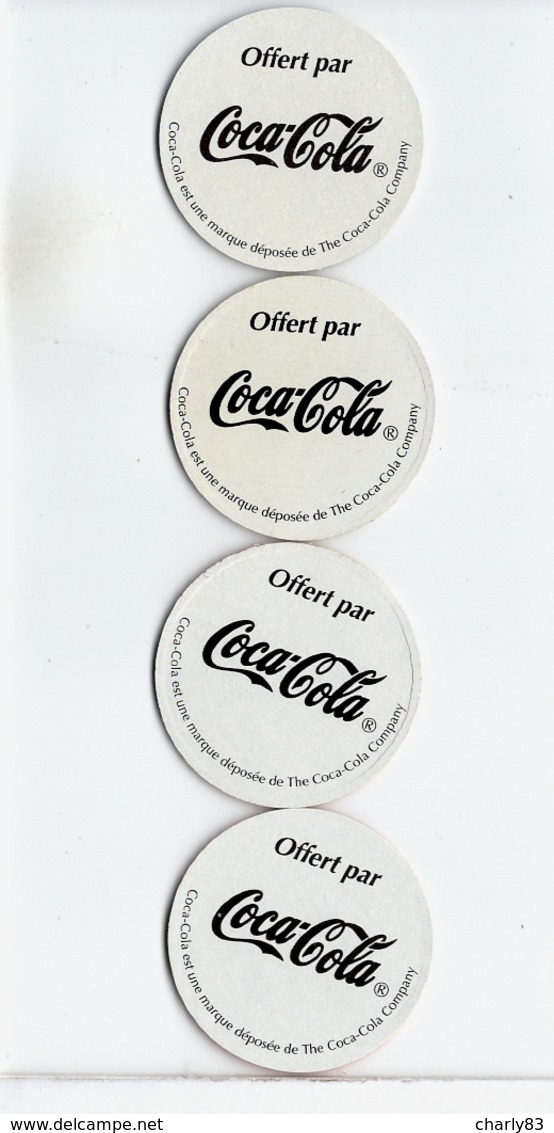 4 JETONS  COCA COLA - Soda