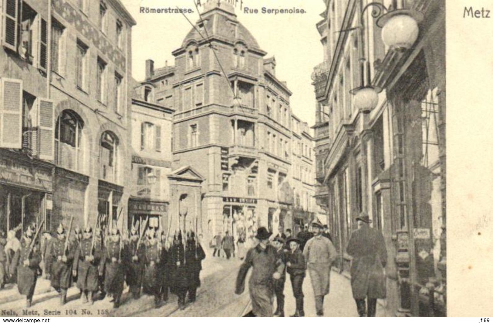 57 - Moselle - Metz  - Rue Serpenoise - Militaire - C 8884 - Metz